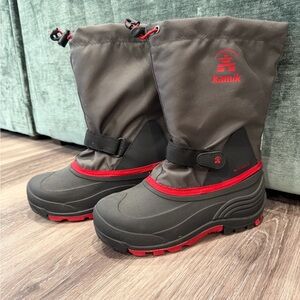 Kamik Kids Snow Boots - Black and Red